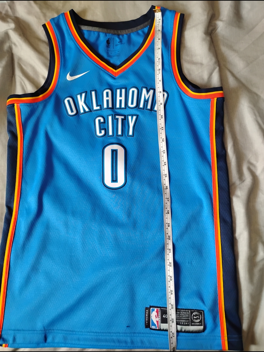 Nike Oklahoma City Thunder #0 Blue Basketball Jersey
